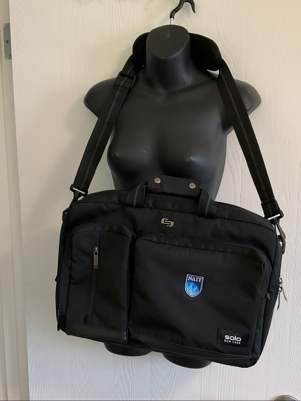 Black Hybrid Laptop Bag/Backpack